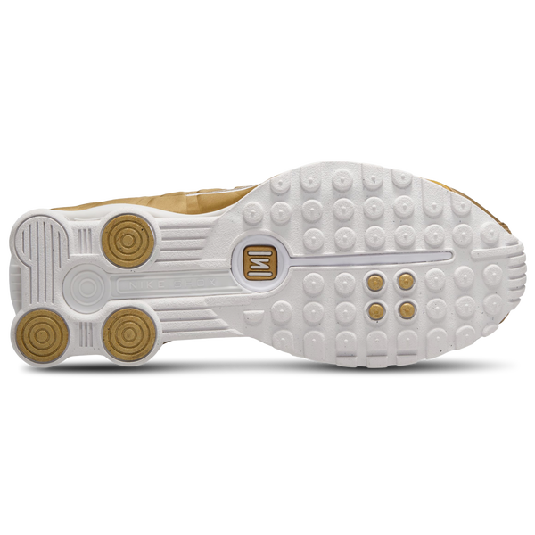 Nike Shox R4 - Girls' Grade School - Gold/White - Image 4