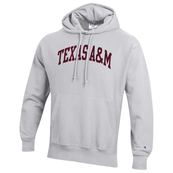 Champion NCAA Reverse Weave Wordmark Hoodie - Men's - Silver Gray