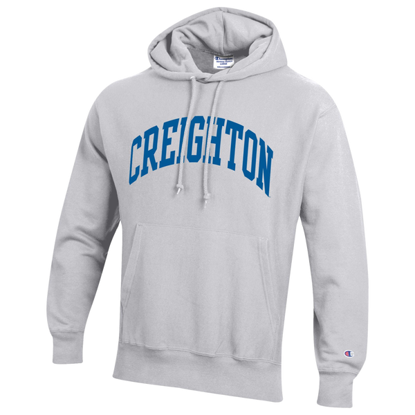 Champion NCAA Reverse Weave Wordmark Hoodie - Men's - Silver Gray