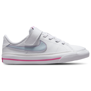 Nike Court Legacy - Boys' Preschool - White/Pinksicle/Light Armory Blue