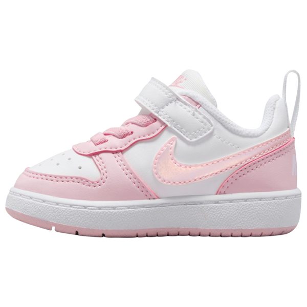 Nike Court Borough Low Recraft - Girls' Toddler - White/Pink Foam - Image 3