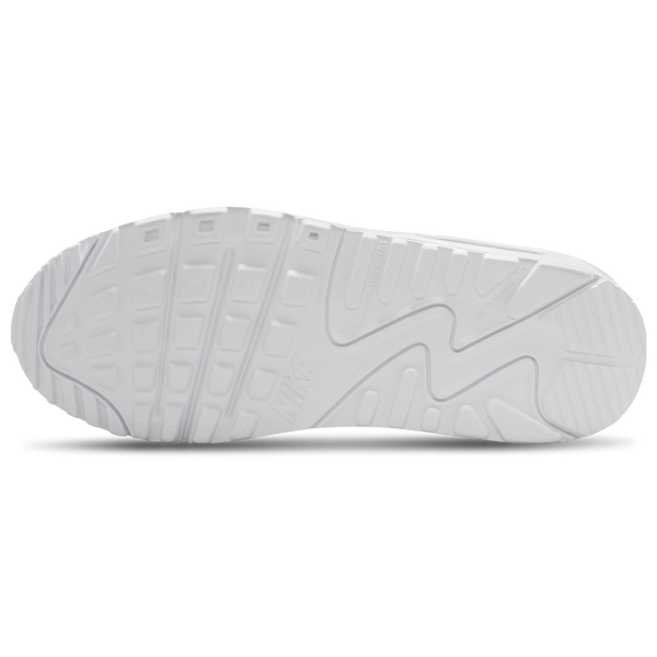 Nike Air Max 90 - Boys' Grade School - White/White/Metallic Silver - Image 5