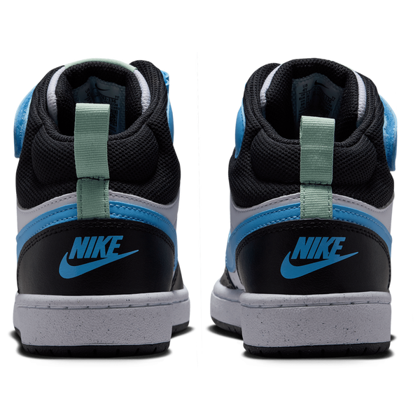 Nike Court Borough Mid 2 - Boys' Grade School - Football Blue/White/Black - Image 3
