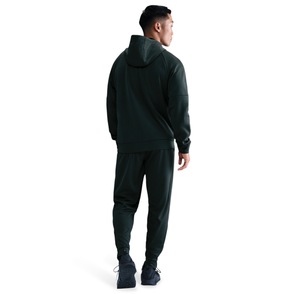 Nike Therma Fleece Full-Zip Hoodie - Men's - Black/Seaweed/Seaweed - Image 5