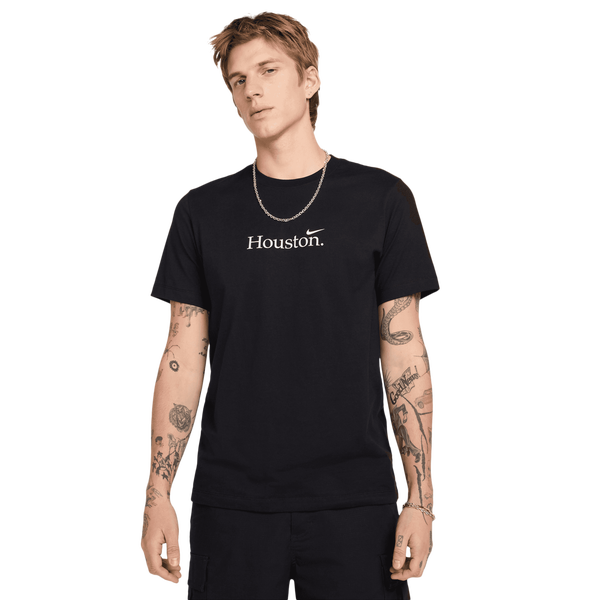 Nike Houston Short Sleeve Crew T-Shirt - Men's - Black/White