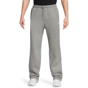 Nike Club Fleece Bungee Pants - Men's - Dark Heather Grey/White