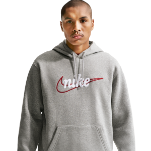 Nike Club BB Hoodie CTB - Men's - Lt Smoke Grey/White/Dk Grey Heather
