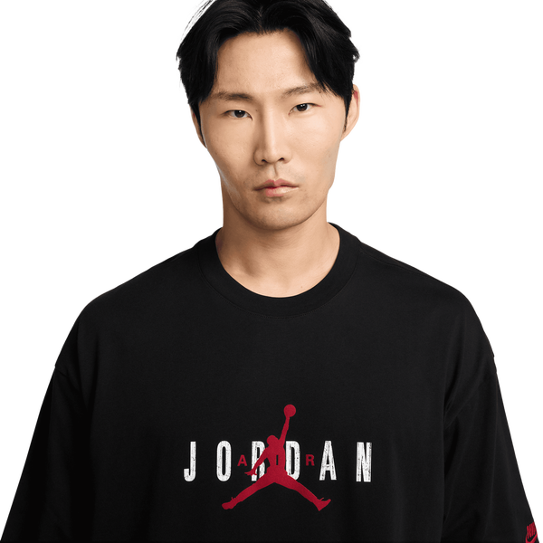 Jordan Brooklyn Air Oversized Crew - Men's - Gym Red/Black - Image 3