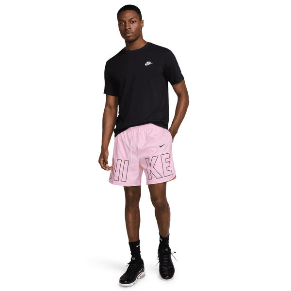 Nike Woven Monogram Flow Shorts - Men's - Pink Foam/Black - Image 8