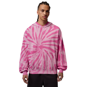 Jordan Brooklyn Festival TD Fleece Pull Over - Men's - Pale Ivory/Iced Carmine/Pinksicle