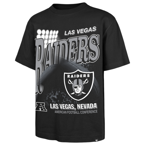 47 Brand NFL Raiders Hometown Lights T-Shirt - Men's - Black