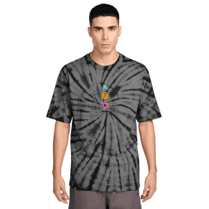 Jordan Brooklyn Tie Dye Festival Short Sleeve Crew - Men's - Iron Grey/Black