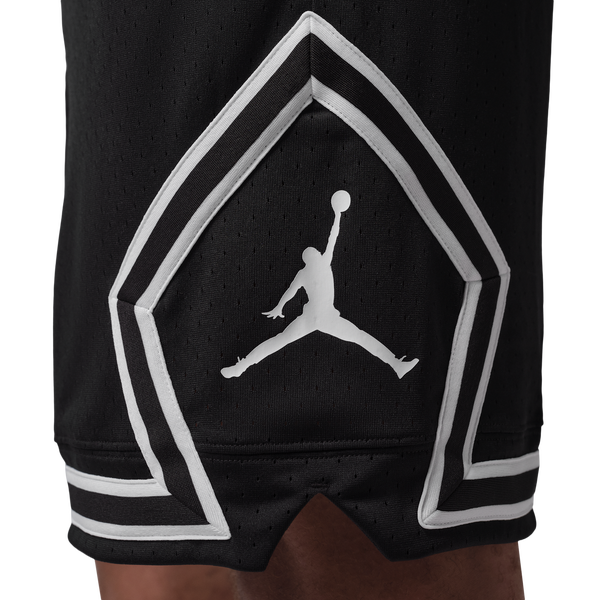 Jordan Dri-FIT SPT 9" Diamond Shorts - Men's - Black/White - Image 4
