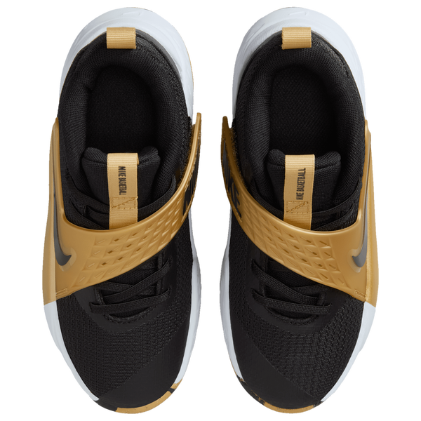 Nike Hustle D 12 - Boys' Preschool - Black/White/Gold - Image 4