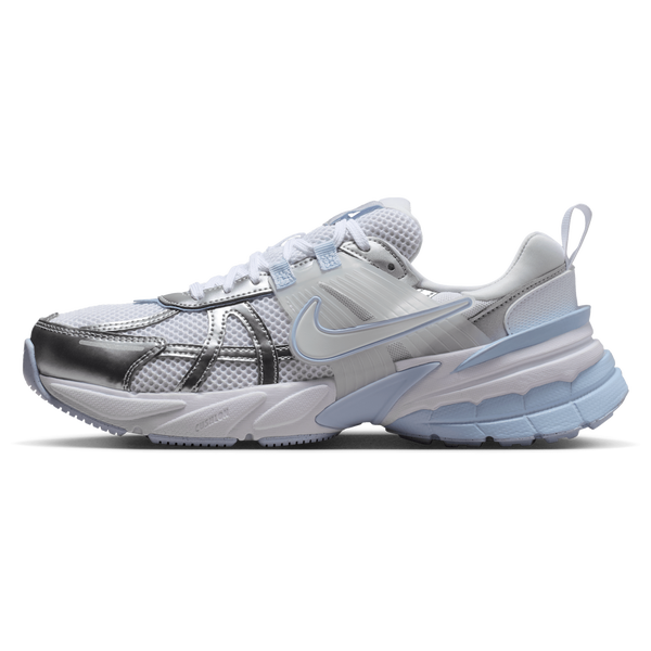 Nike V2K Run - Women's - White/Mtlc Silver/White - Image 2