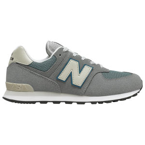 New Balance 574 Classic - Boys' Grade School - Grey/Sky Blue