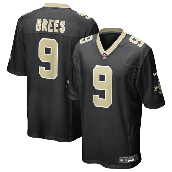 Nike Saints Drew Brees Retired Player Jersey - Men's - Black