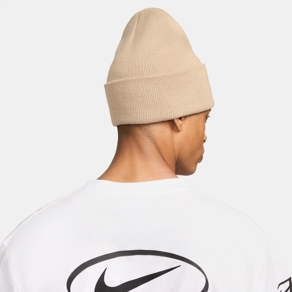 Nike Peak Futura Beanie - Adult - Khaki/White - Image 2