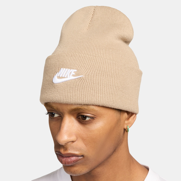 Nike Peak Futura Beanie - Adult - Khaki/White - Image 3
