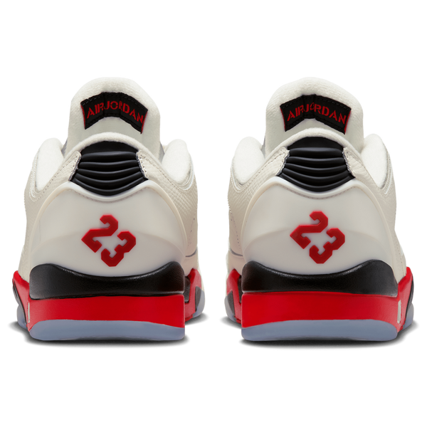 Jordan Sixty Plus Low - Men's - Sail/Black/Fire Red - Image 3