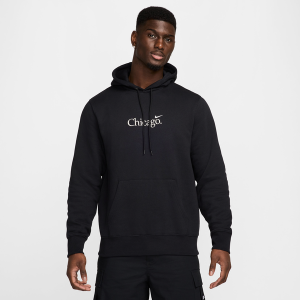 Nike Chi Club Pullover BB Hoodie - Men's - Black/White