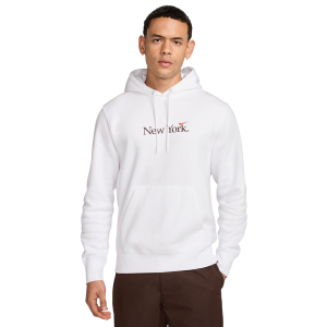Nike NYC Club Pullover BB Hoodie - Men's - White/Cosmic Clay