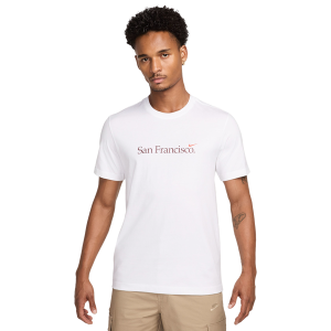 Nike SFO Short Sleeve Crew T-Shirt - Men's - White/Cosmic Clay