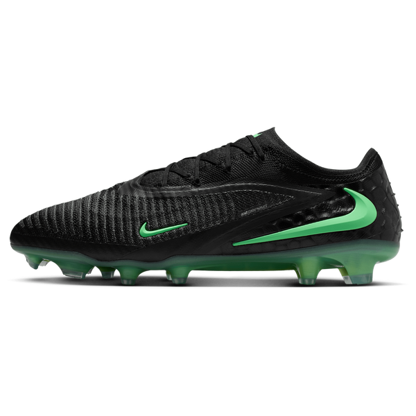Nike Phantom 6 Low Elite Fg - Men's - Black/Black/Illusion Green - Image 2