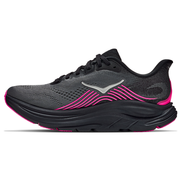 HOKA Clifton 11 - Women's - Black/Grey/Pink - Image 2