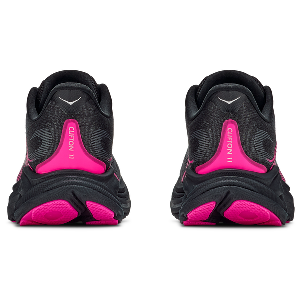 HOKA Clifton 11 - Women's - Black/Grey/Pink - Image 3