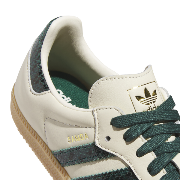 adidas Originals Samba OG - Women's - Collegiate Green/Cream White/Gold Metallic - Image 6