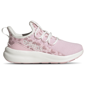 adidas Lite Racer Adapt 8.0 Elastic Lace - Boys' Grade School - Core White/Distilled Pink/Clear Pink
