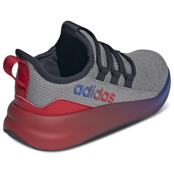 adidas Lite Racer Adapt 8.0 Elastic Lace - Boys' Grade School - Grey/Better Scarlet/Team Royal Blue - Image 3