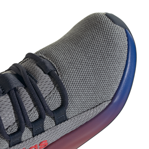 adidas Lite Racer Adapt 8.0 Elastic Lace - Boys' Grade School - Grey/Better Scarlet/Team Royal Blue - Image 7