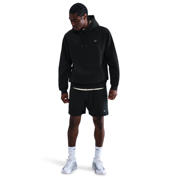 Nike Solo Swoosh BB PO Hoodie - Men's - Black/Black/White - Image 3