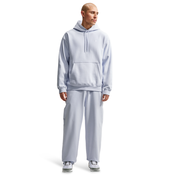 Nike Solo Swoosh BB PO Hoodie - Men's - Football Grey/White - Image 3