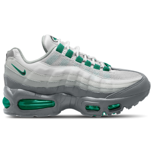 Nike Air Max 95 BB Leather - Boys' Grade School - Smoke Grey/Black/Malachite