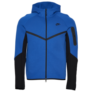 Nike NRG Tech Fleece Full Zip Windrunner Hoodie - Men's - Black/Blue