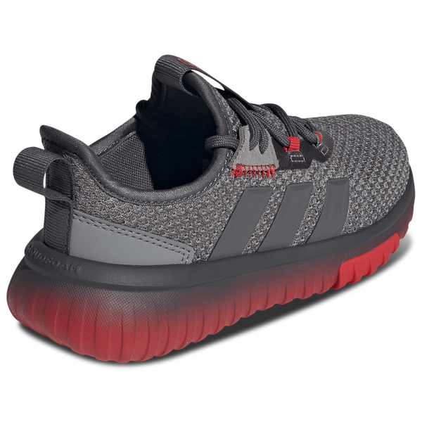 adidas Kaptir 4.0 - Boys' Grade School - Grey Five/Grey Five/Better Scarlet - Image 3