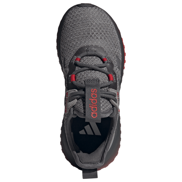 adidas Kaptir 4.0 - Boys' Grade School - Grey Five/Grey Five/Better Scarlet - Image 4