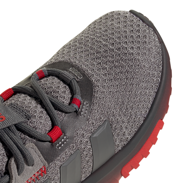 adidas Kaptir 4.0 - Boys' Grade School - Grey Five/Grey Five/Better Scarlet - Image 6