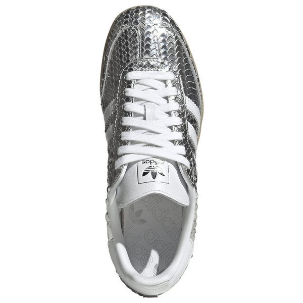 adidas Originals Samba OG - Women's - Footwear White/Gum 3/Silver Metallic - Image 4