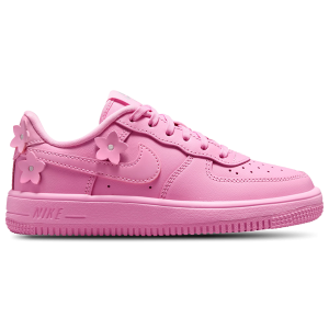 Nike Air Force 1 Low - Girls' Preschool - Silver/Pink