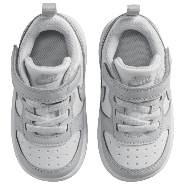 Nike Court Borough Low 2 - Boys' Toddler - Gray/White - Image 4