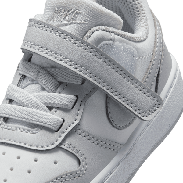 Nike Court Borough Low 2 - Boys' Toddler - Gray/White - Image 7