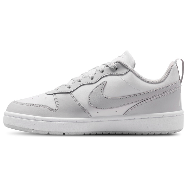 Nike Court Borough Low - Boys' Grade School - White/Gray - Image 2
