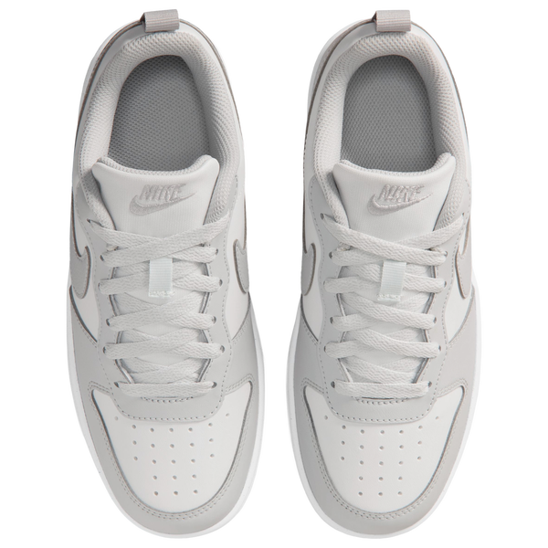 Nike Court Borough Low - Boys' Grade School - White/Gray - Image 4