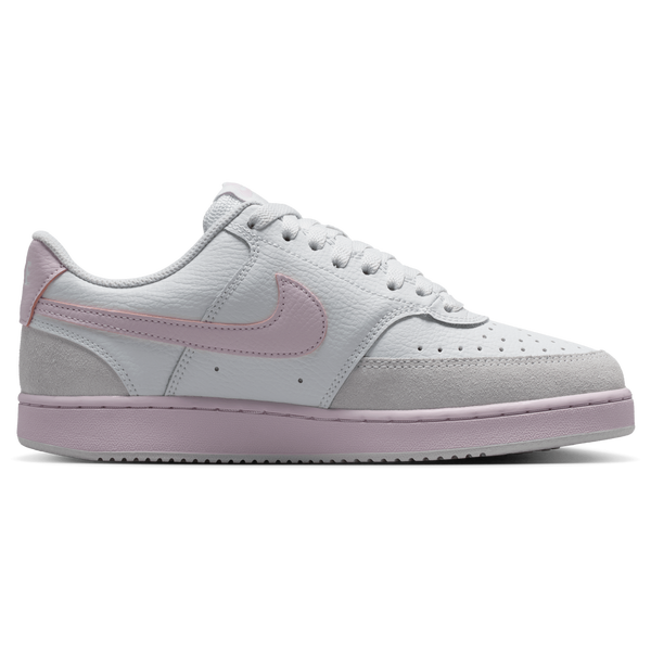 Nike Court Vision Lo Suede - Women's - Off White/Bleached Lilac