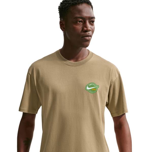 Nike NSW Orange T-Shirt - Men's - Beige/Multi