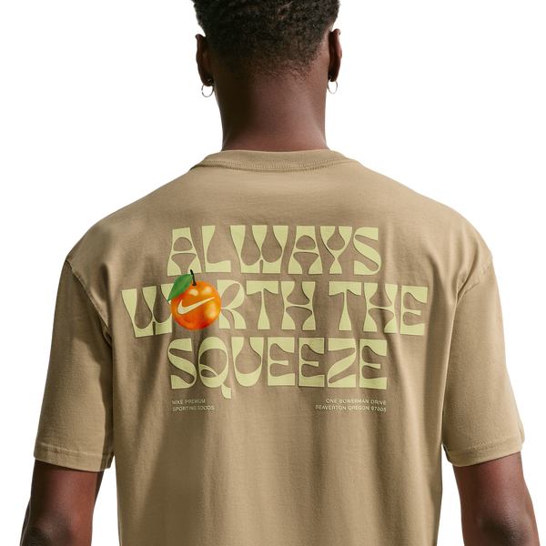 Nike NSW Orange T-Shirt - Men's - Beige/Multi - Image 2
